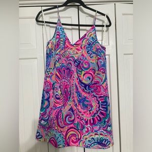 Lilly Pulitzer Lela Silk Dress in Psychedelic Sunshine